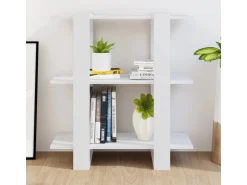 vidaXL Bücherregal/Raumteiler Weiß 80x30x87 cm* Bücherregale