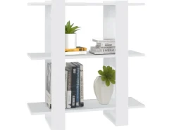 vidaXL Bücherregal/Raumteiler Weiß 80x30x87 cm* Bücherregale