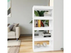 vidaXL Bücherregal/Raumteiler Weiß 60x30x135 cm Holzwerkstoff* Bücherregale