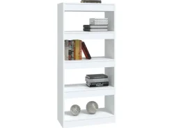 vidaXL Bücherregal/Raumteiler Weiß 60x30x135 cm Holzwerkstoff* Bücherregale