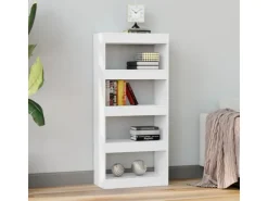 vidaXL Bücherregal/Raumteiler Weiß 60x30x135 cm Holzwerkstoff* Bücherregale