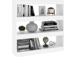 vidaXL Bücherregal/Raumteiler Weiß 100x30x103 cm* Bücherregale