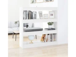 vidaXL Bücherregal/Raumteiler Weiß 100x30x103 cm* Bücherregale