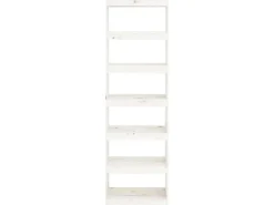 vidaXL Bücherregal/Raumteiler Weiß 60x30x199,5 cm Massivholz Kiefer* Regale Massivholz|Bücherregale