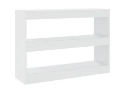 vidaXL Bücherregal/Raumteiler Weiß 100x30x72 cm