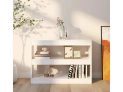 vidaXL Bücherregal/Raumteiler Weiß 100x30x72 cm