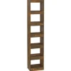 vidaXL Bücherregal/Raumteiler Räuchereiche 40x30x198 cm