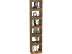 vidaXL Bücherregal/Raumteiler Räuchereiche 40x30x198 cm