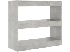 vidaXL Bücherregal/Raumteiler Betongrau 80x30x72 cm* Bücherregale