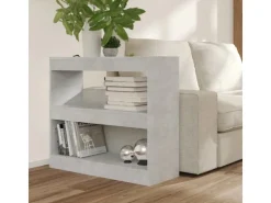 vidaXL Bücherregal/Raumteiler Betongrau 80x30x72 cm* Bücherregale