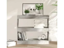 vidaXL Bücherregal/Raumteiler Betongrau 80x30x72 cm* Bücherregale