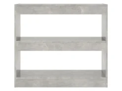 vidaXL Bücherregal/Raumteiler Betongrau 80x30x72 cm* Bücherregale