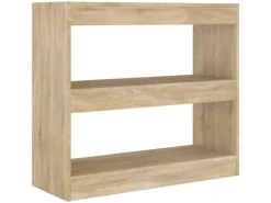 vidaXL Bücherregal/Raumteiler Sonoma-Eiche 80x30x72 cm* Bücherregale