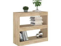vidaXL Bücherregal/Raumteiler Sonoma-Eiche 80x30x72 cm* Bücherregale