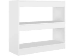 vidaXL Bücherregal/Raumteiler Weiß 80x30x72 cm