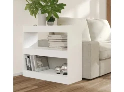 vidaXL Bücherregal/Raumteiler Weiß 80x30x72 cm