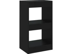 vidaXL Bücherregal/Raumteiler Schwarz 40×30×72cm