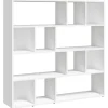 vidaXL Bücherregal/Raumteiler Weiß 105x24x102 cm* Regal Weiß|Bücherregale