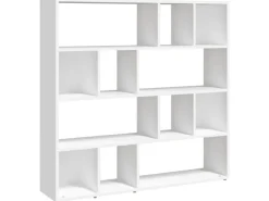 vidaXL Bücherregal/Raumteiler Weiß 105x24x102 cm* Regal Weiß|Bücherregale