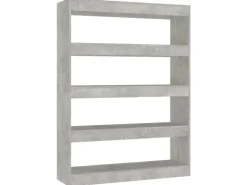 vidaXL Bücherregal/Raumteiler Betongrau 100x30x135 cm* Bücherregale
