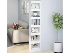 vidaXL Bücherregal/Raumteiler Weiß 40x30x198 cm* Bücherregale
