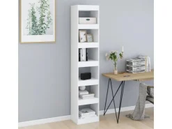 vidaXL Bücherregal/Raumteiler Weiß 40x30x198 cm* Bücherregale