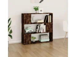 vidaXL Bücherregal/Raumteiler Räuchereiche 100x24x94 cm* Bücherregale