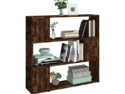 vidaXL Bücherregal/Raumteiler Räuchereiche 100x24x94 cm* Bücherregale