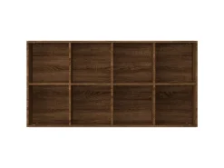 vidaXL Bücherregal/Sideboard Braun Eiche 66×30×130 cm Holzwerkstoff