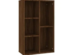 vidaXL Bücherregal/Sideboard Braun Eiche 50x25x80 cm Holzwerkstoff