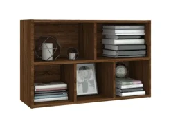 vidaXL Bücherregal/Sideboard Braun Eiche 50x25x80 cm Holzwerkstoff