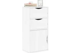 vidaXL Beistellschrank mit Schubladen ODDA Massivholz Kiefer 4103598* Sideboards|Kommode