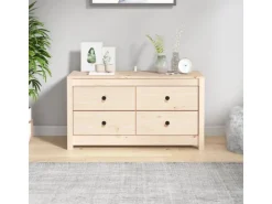 vidaXL Beistellschrank 100x40x54 cm Massivholz Kiefer 821774* Sideboards|Kommode