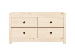 vidaXL Beistellschrank 100x40x54 cm Massivholz Kiefer 821774* Sideboards|Kommode