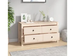 vidaXL Beistellschrank 100x40x54 cm Massivholz Kiefer 821774* Sideboards|Kommode