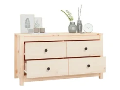 vidaXL Beistellschrank 100x40x54 cm Massivholz Kiefer 821774* Sideboards|Kommode