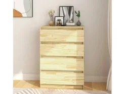 vidaXL Beistellschrank 60x36x84 cm Massivholz Kiefer 808103* Sideboards|Kommode