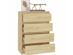 vidaXL Beistellschrank 60x36x84 cm Massivholz Kiefer 808103* Sideboards|Kommode