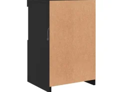 vidaXL Beistellschränke mit LED-Leuchten 2 Stk Schwarz Holzwerkstoff* Sideboards