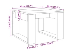 vidaXL Beistelltisch -Optik 50x50x35 cm Holzwerkstoff 856688