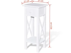 vidaXL Beistelltisch mit Schublade 241147* Tische