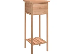 vidaXL Beistelltisch mit Schublade 25x25x60 cm Massivholz Nussbaum* Tische