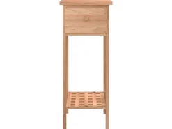 vidaXL Beistelltisch mit Schublade 25x25x60 cm Massivholz Nussbaum* Tische