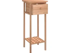 vidaXL Beistelltisch mit Schublade 25x25x60 cm Massivholz Nussbaum* Tische