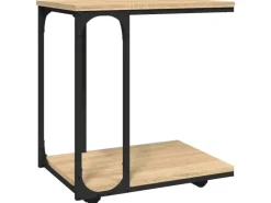 vidaXL Beistelltisch mit Rollen Sonoma 50x35x55,5 cm Holzwerkstoff* Tische
