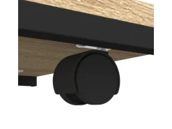 vidaXL Beistelltisch mit Rollen Sonoma 50x35x55,5 cm Holzwerkstoff* Tische