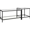 vidaXL Beistelltische 2 Stk. Hartglas Transparent