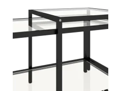 vidaXL Beistelltische 2 Stk. Hartglas Transparent