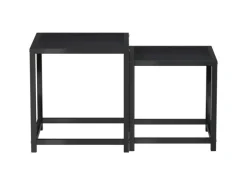vidaXL Beistelltische 2 Stk. MDF Schwarz* Tische