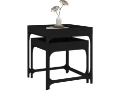 vidaXL Beistelltische 2 Stk. Schwarz Holzwerkstoff* Tische